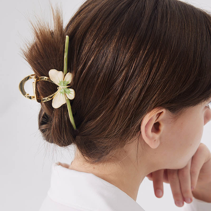 金屬蝴蝶春天氣質抓夾-FANYIACC