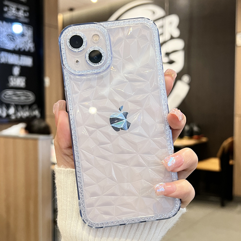 鑽石紋閃鑽手機保護殼iphone