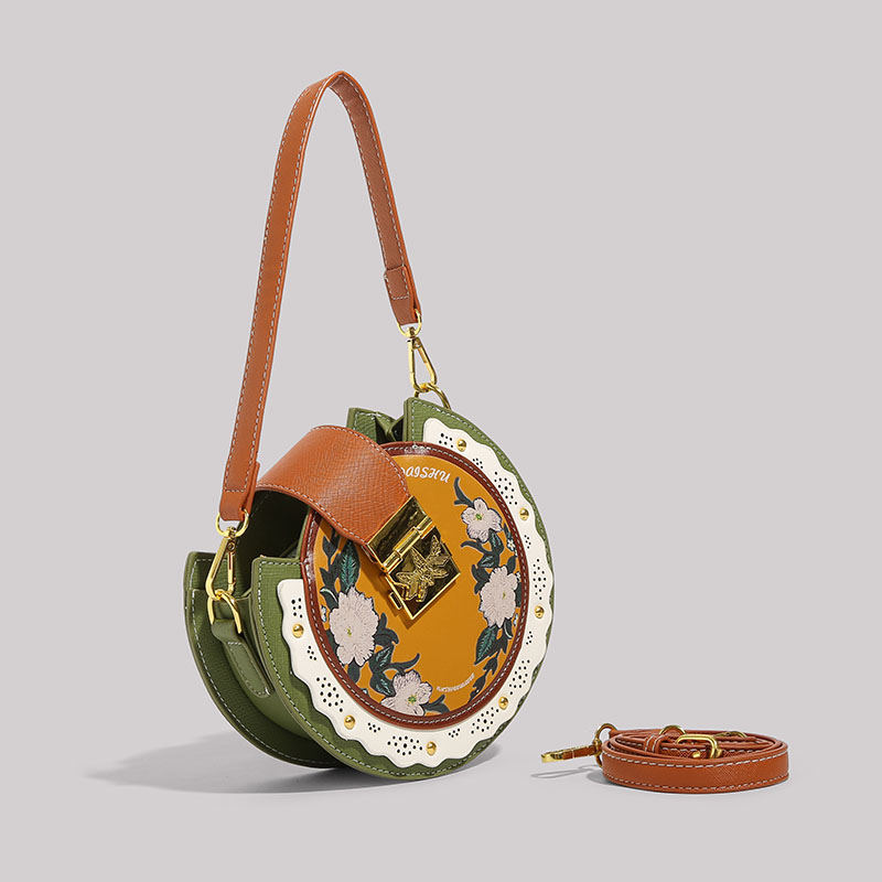 創意森系女士斜背包  兩條背帶