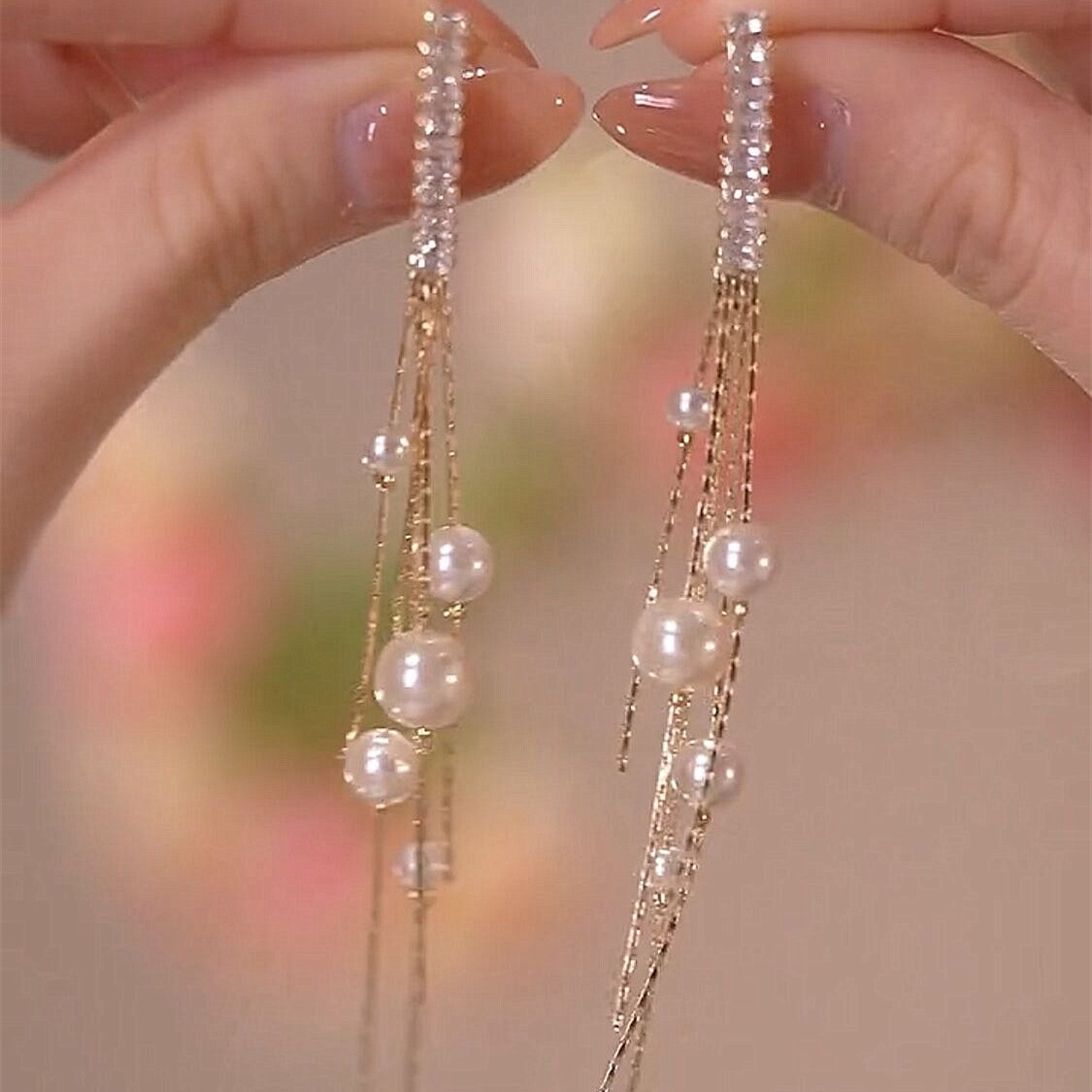 高級感珍珠流蘇-FANYIACC