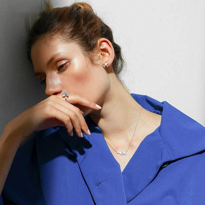 簡約八芒星鎖骨錬  -FANYIACC