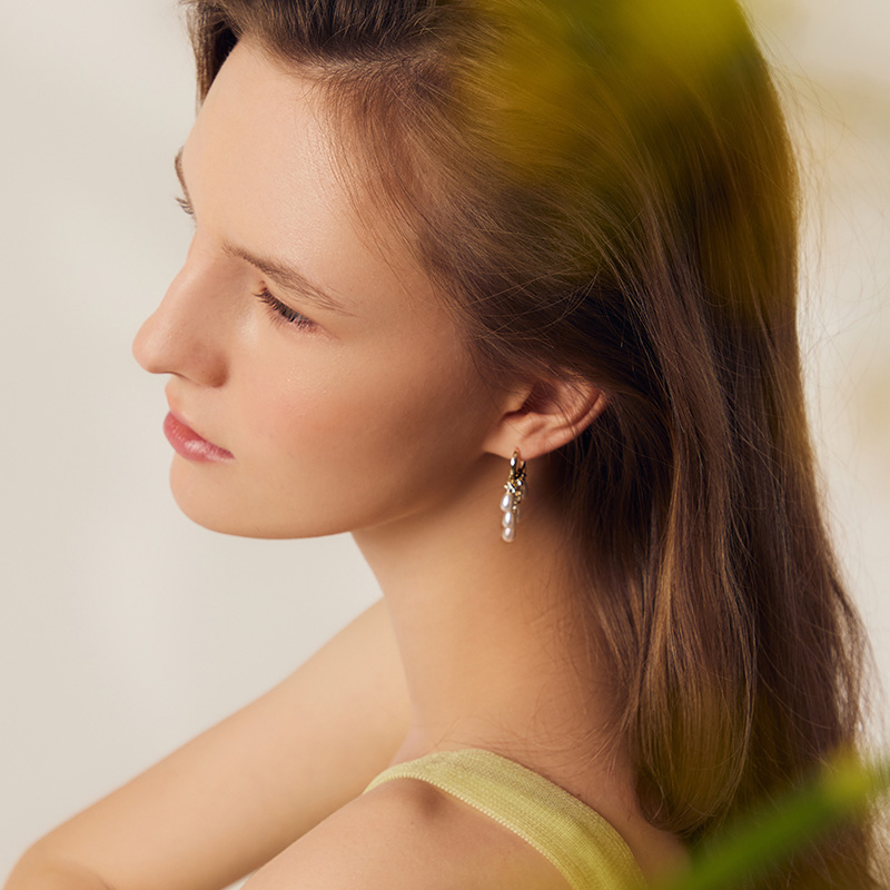 水滴流蘇耳環-FANYIACC
