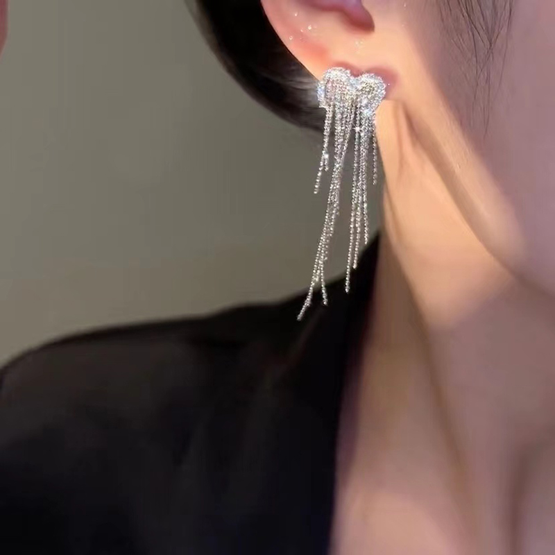 【S925銀】愛心滿天星耳環 （Earrings）-FANYIACC