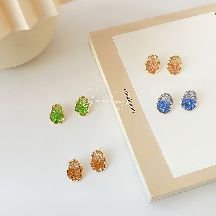 水晶氣質時尚耳環-FANYIACC