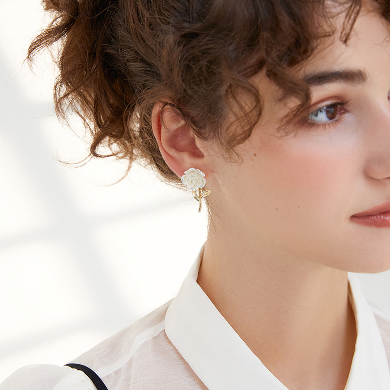 浪漫玫瑰耳環-FANYIACC