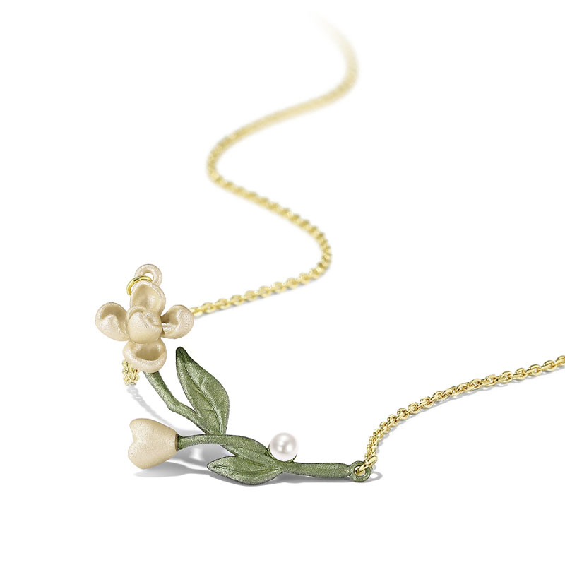 森系甜美梔子花項錬-FANYIACC