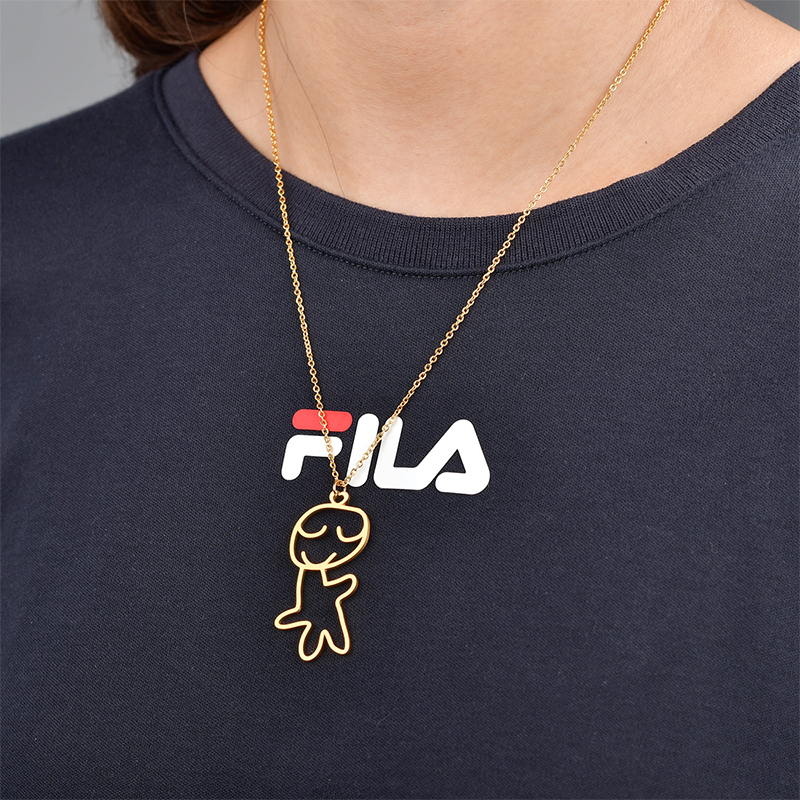 訂製款｜兒童DIY客製化 寶寶塗鴉手繪項錬鑰匙扣-FANYIACC