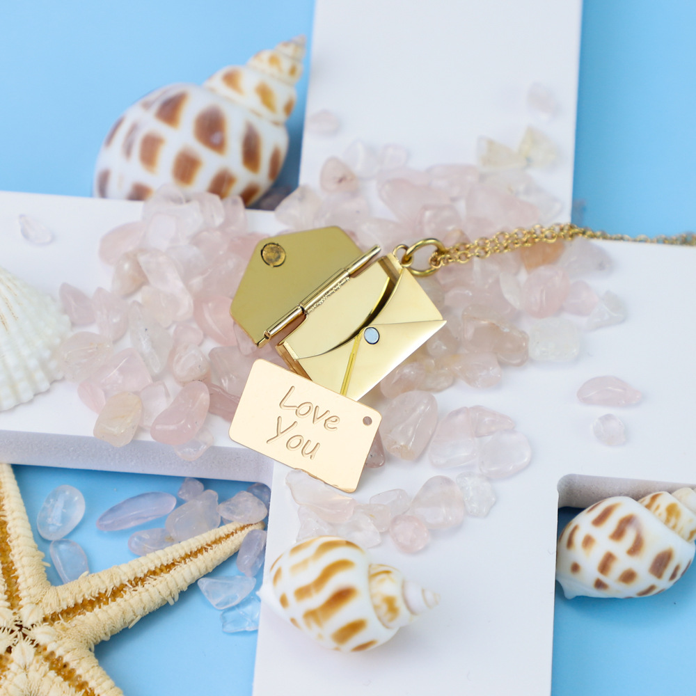 訂製款｜時空情書 • 愛心信封項鍊DIY客製化-FANYIACC