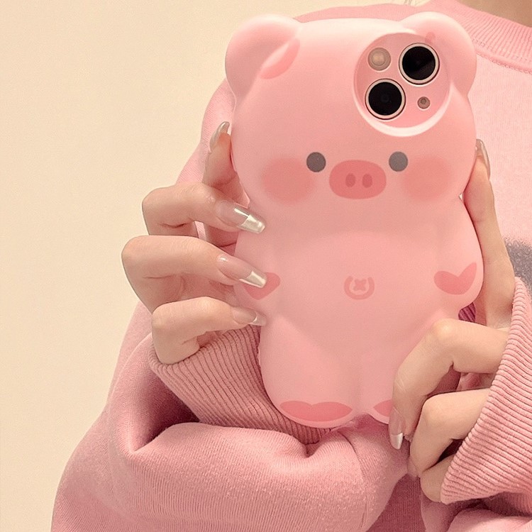 ins韓風卡通可愛小豬手機保護殼-FANYIACC