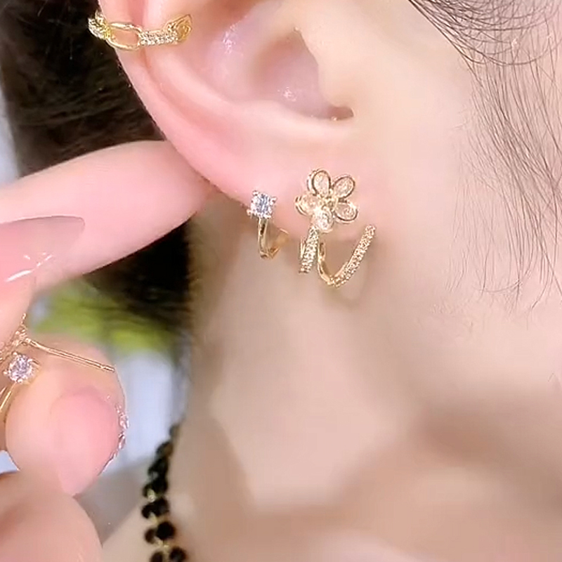 花朵貓爪耳環 -FANYIACC