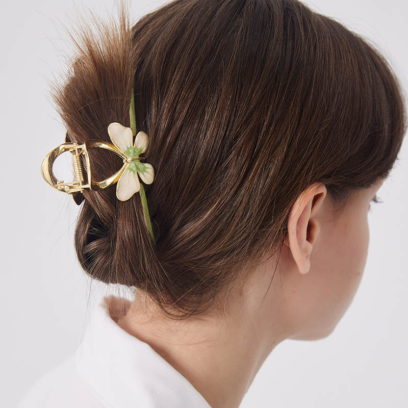 金屬蝴蝶春天氣質抓夾-FANYIACC