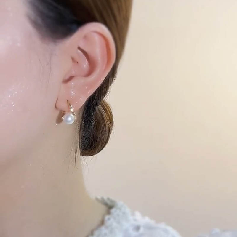 韓版氣質珍珠耳環