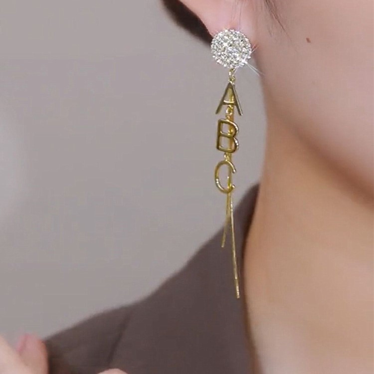 不對稱ABC耳環-FANYIACC