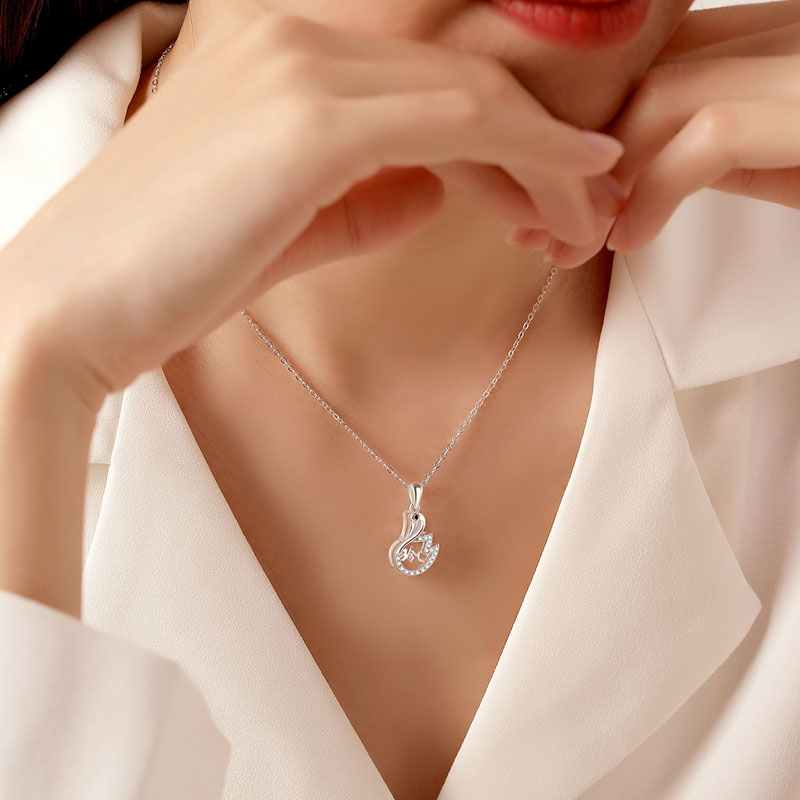 訂製款｜小天鵝項錬 獨特客製化S999項錬-FANYIACC