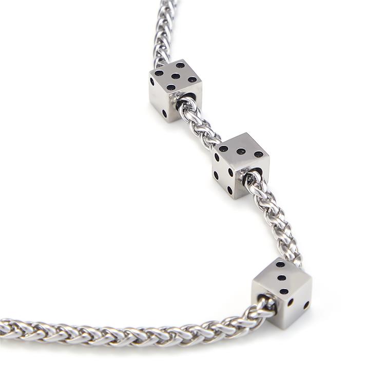 骰子項錬 簡約嘻哈鎖骨錬-FANYIACC