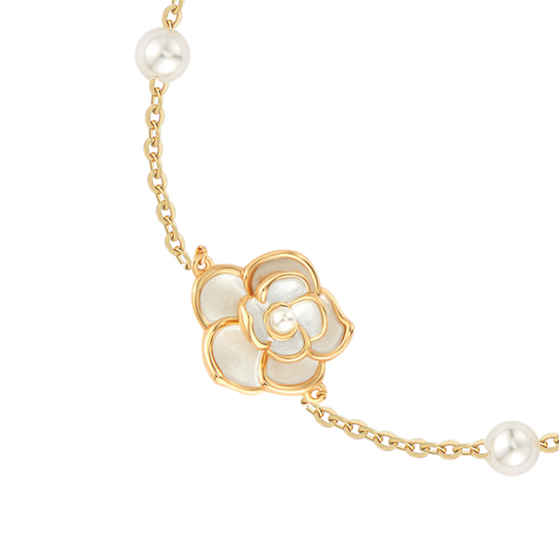 花朵珍珠手錬-FANYIACC