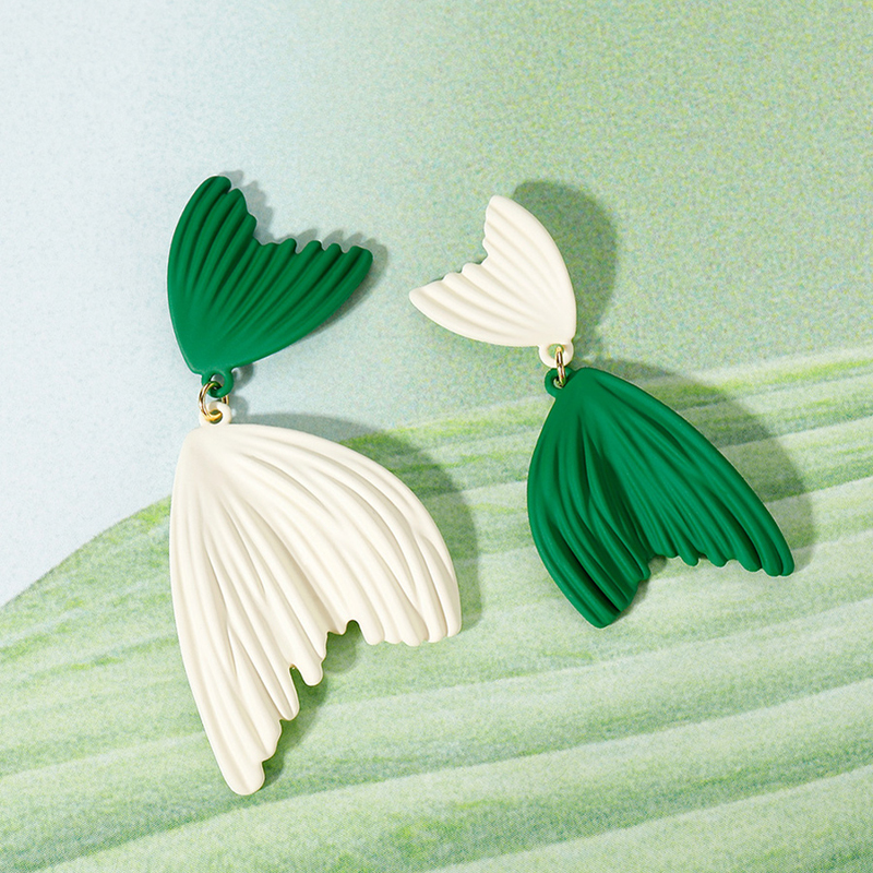 不對稱魚尾耳環-FANYIACC