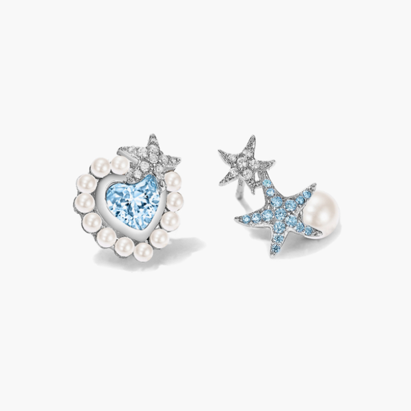 海星愛心耳環-FANYIACC
