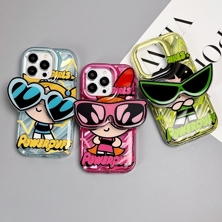 甜美少女可愛墨鏡支架手機殼-FANYIACC