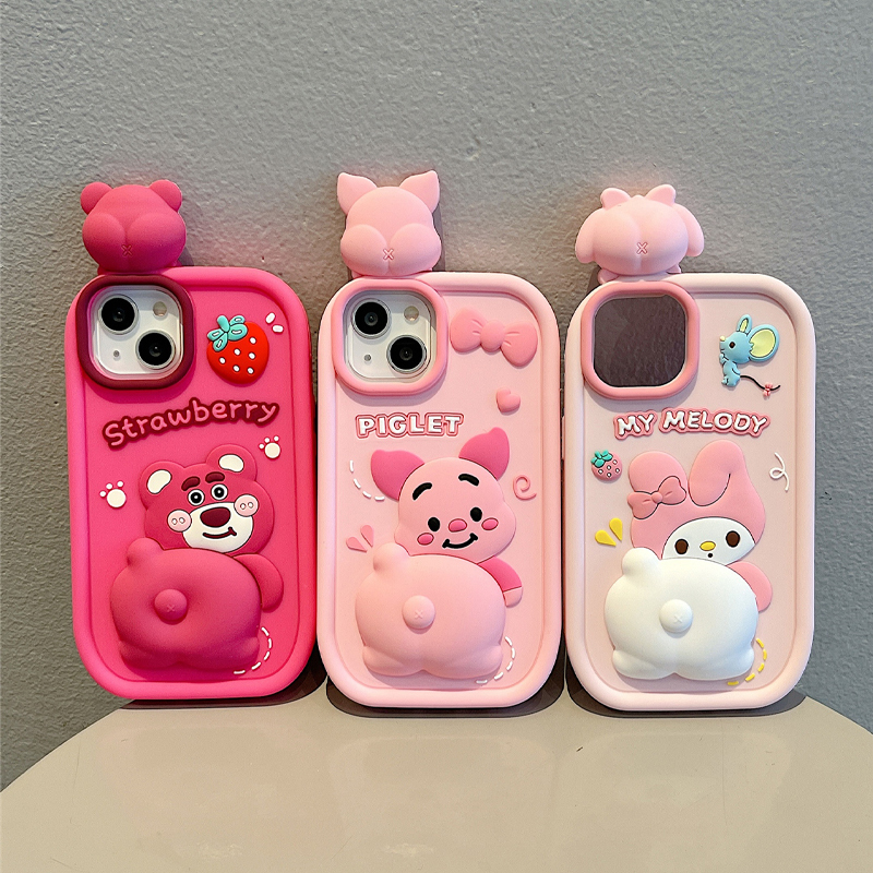 軟萌可愛熊iphone保護殼