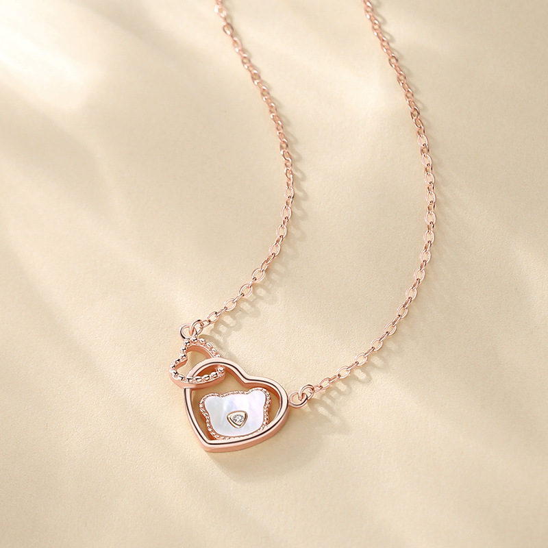 愛心小熊純銀項錬-FANYIACC