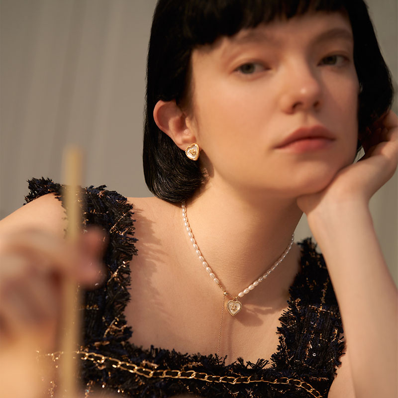 法式兔子珍珠項錬-FANYIACC