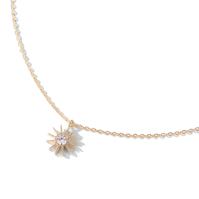 太陽月亮吊墜鎖骨錬-FANYIACC