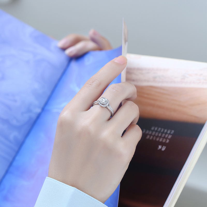 同心之圓 | 一克拉莫桑石鑽戒•禮物推薦-FANYIACC