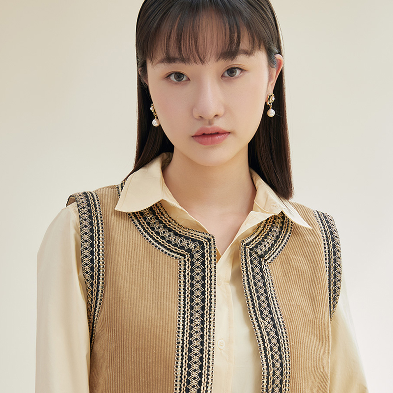 花朵珍珠耳環-FANYIACC