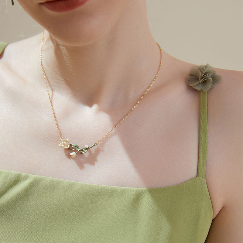 森系甜美梔子花項錬-FANYIACC