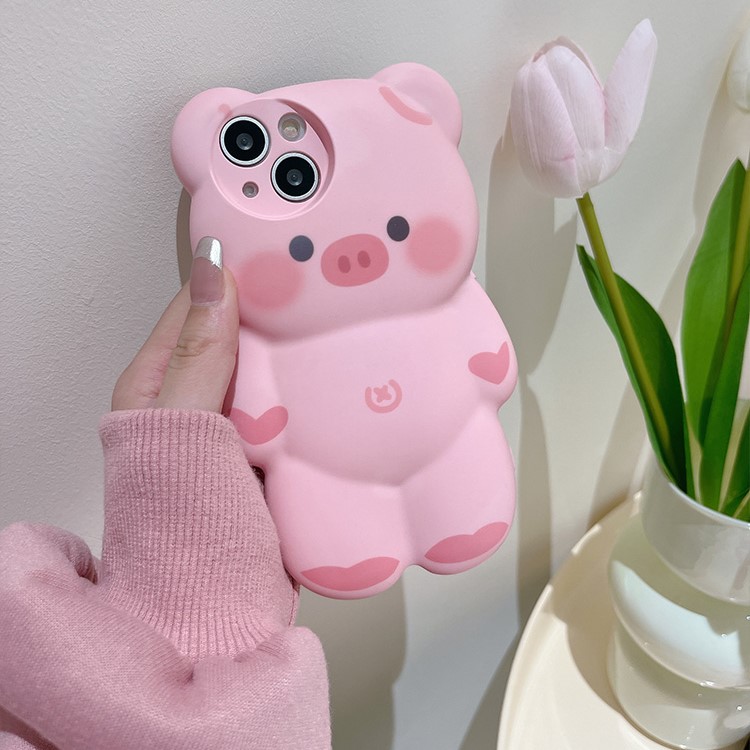ins韓風卡通可愛小豬手機保護殼-FANYIACC