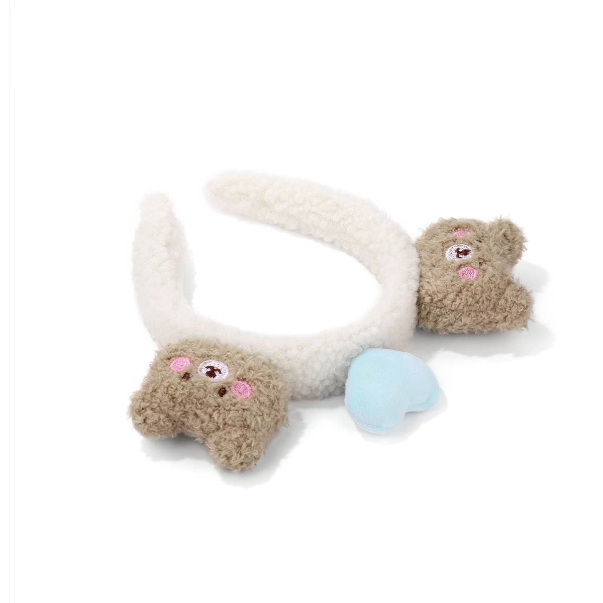 可愛毛絨小熊洗臉髮箍-FANYIACC