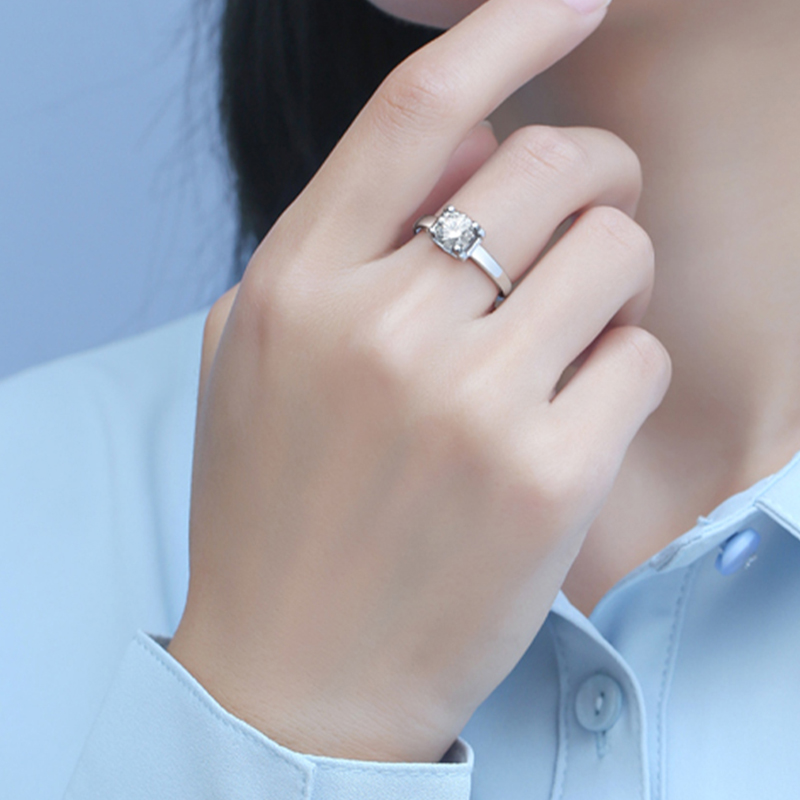 率性真我 | 莫桑石情侶對戒鑽戒 