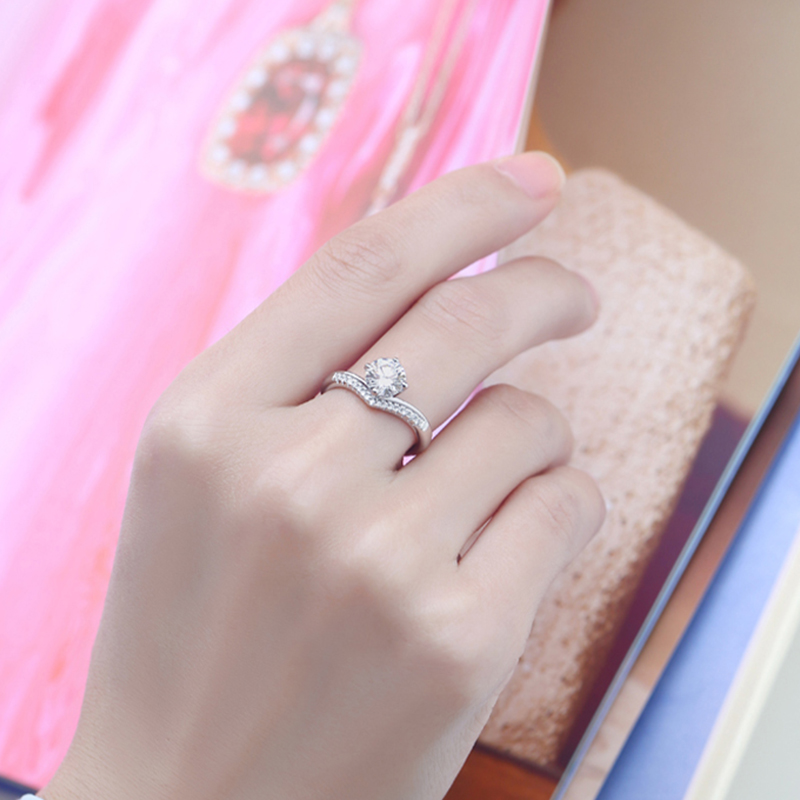 童話心願 | 一克拉莫桑石鑽戒•禮物推薦-FANYIACC