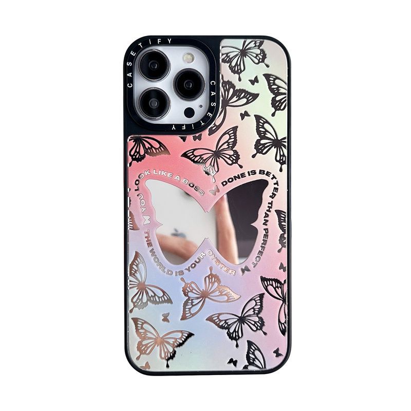 唯美蝴蝶iPhone手機保護殼 防摔殼-FANYIACC