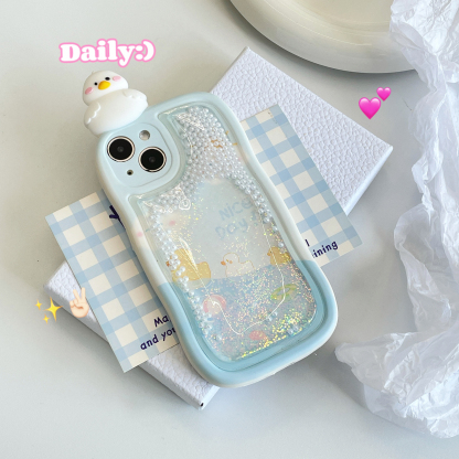 波浪邊框流沙iphone保護殼