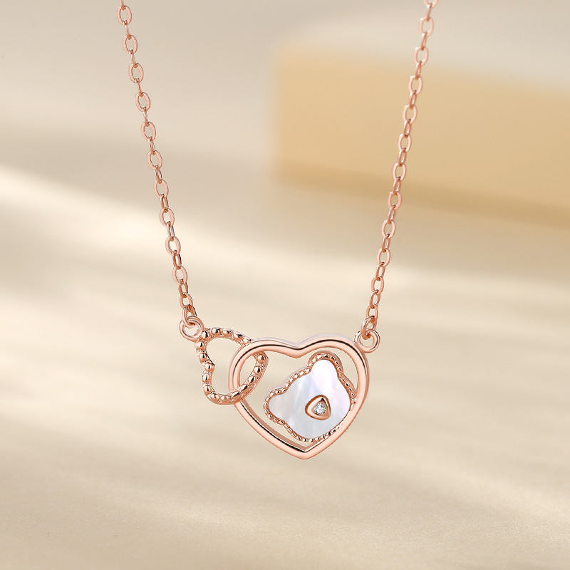 愛心小熊純銀項錬-FANYIACC