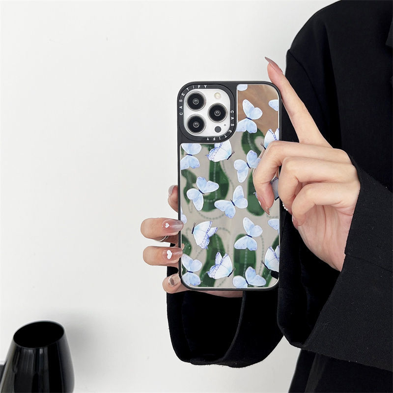 唯美蝴蝶iPhone手機保護殼 防摔殼-FANYIACC