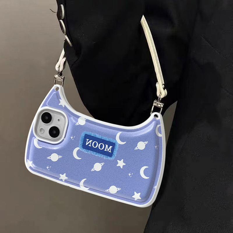 甜酷辣妹愛心手提包iPhone手機保護殼-FANYIACC
