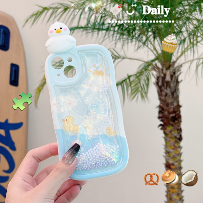 波浪邊框流沙iphone保護殼