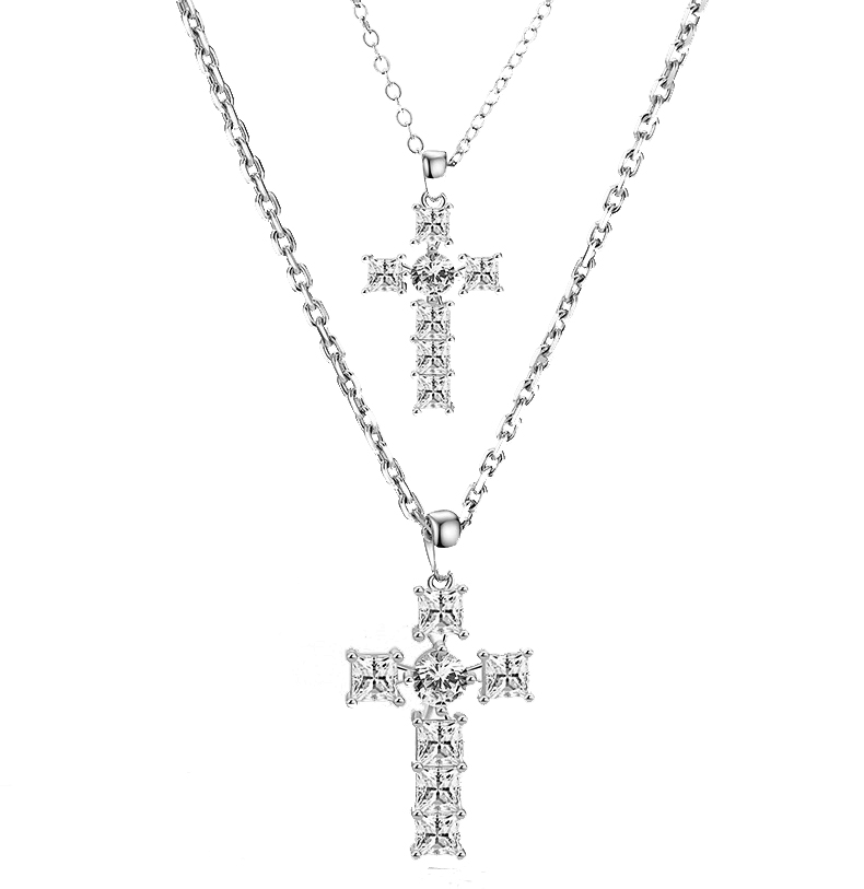 情侶十字架純銀項錬•送禮首選-FANYIACC