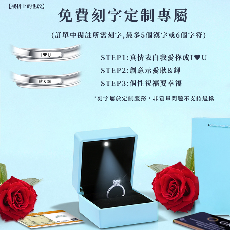 同心之圓 | 一克拉莫桑石鑽戒•禮物推薦-FANYIACC
