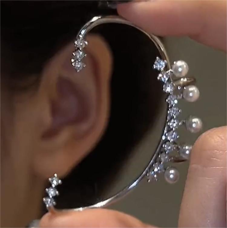 珍珠耳掛無耳洞-FANYIACC