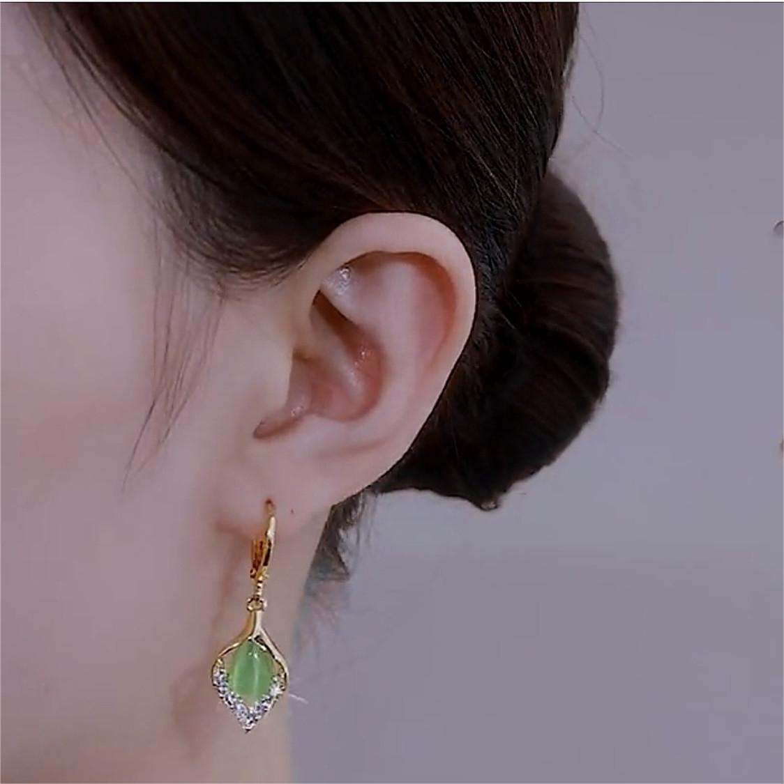 [天使之淚] 貓眼石耳環  -FANYIACC