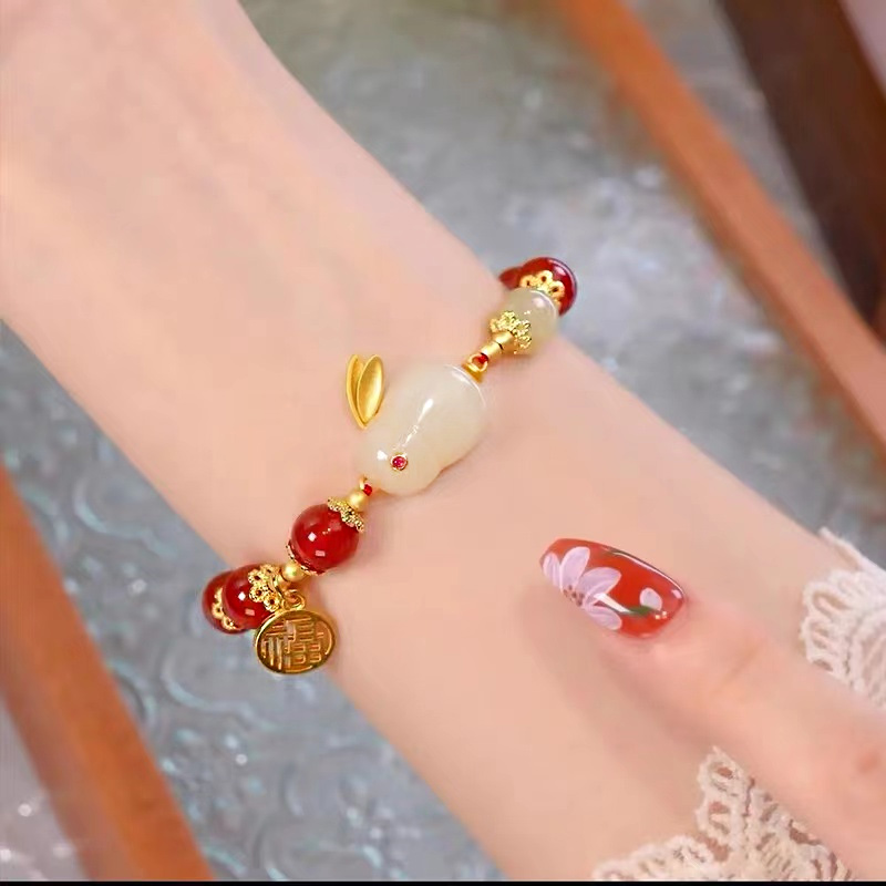 願妳平安喜樂 萬事勝意 精選和田玉手環【自戴/送禮】-FANYIACC