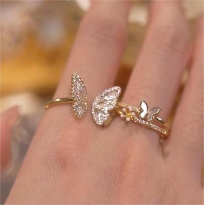 花朵戒指兩件套 -FANYIACC