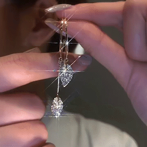   金光閃閃  樹葉流蘇耳環 -FANYIACC