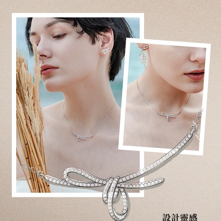 絲帶結鎖骨錬-FANYIACC