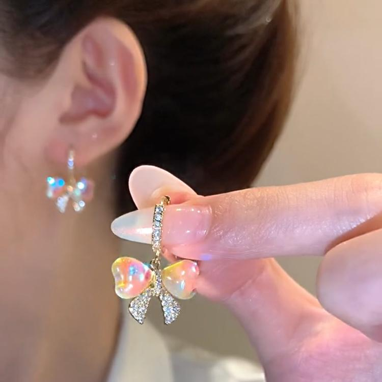 蝴蝶款水晶耳環-FANYIACC