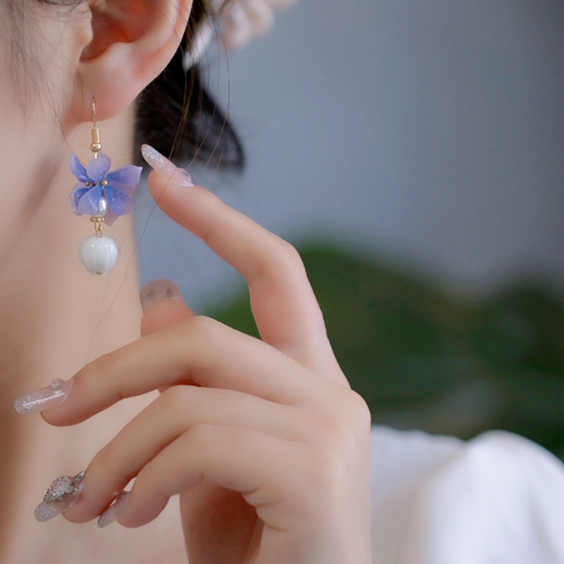  紫羅蘭 鈴蘭花 仙女耳環   -FANYIACC
